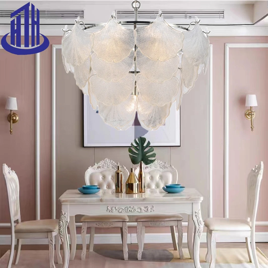 Chandeliers Popular Ginkgo Leaf Romantic Dream Illuminative Pendant Chandeliers for House Room