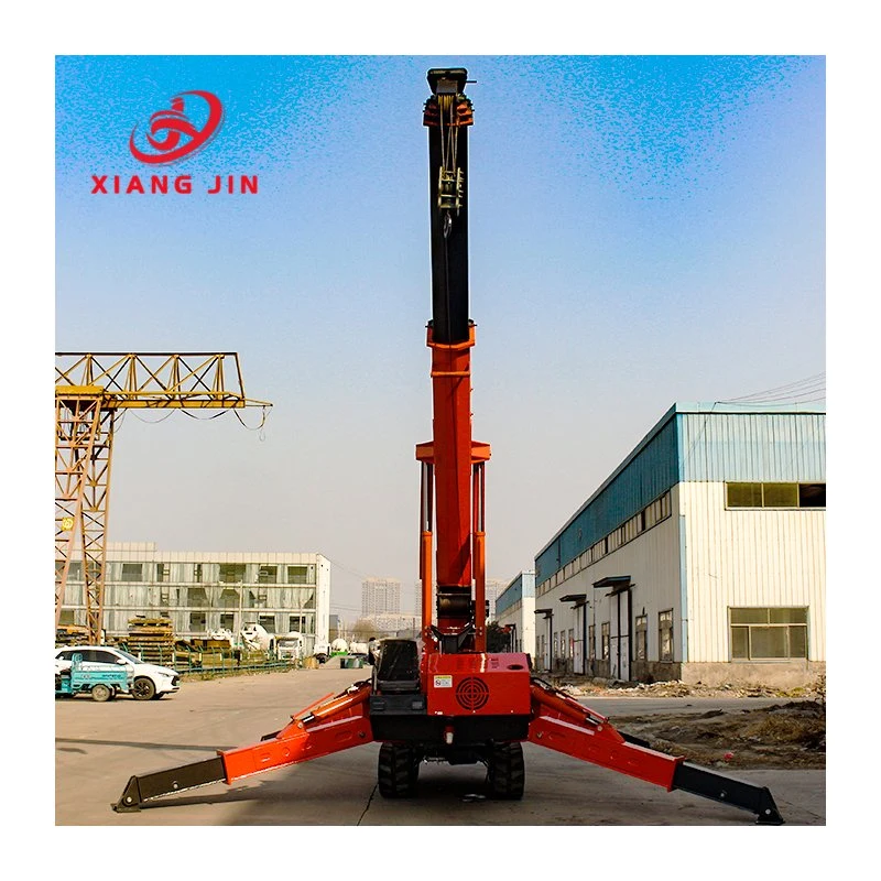 Small Space Working Spider Crane Small Crane Folding Outrigger Design 3tons Exported to Vietnam