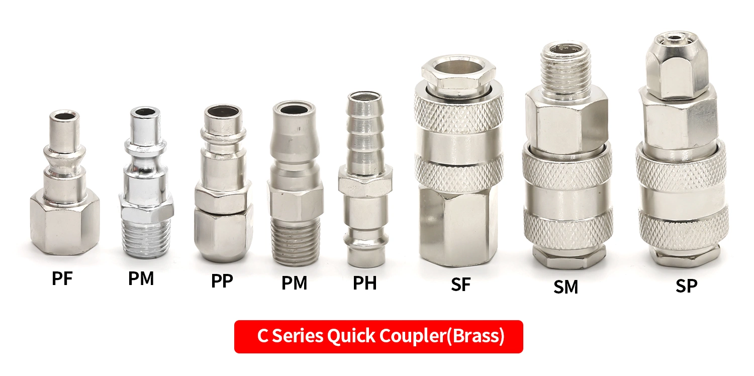 Corpo em latão Conexão Pneumática de liberação rápida conjunta da conexão farpada de mangueira de ar conectores macho Acoplador Rápido do acoplamento de conexão pneumática
