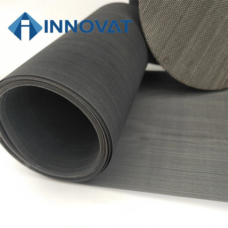 Heater Element Tungsten Wire Filter Mesh/99.95% Black Pure Tungsten Mesh Gauze 120 80 100 Mesh Tungsten Woven Filter Wire Mesh