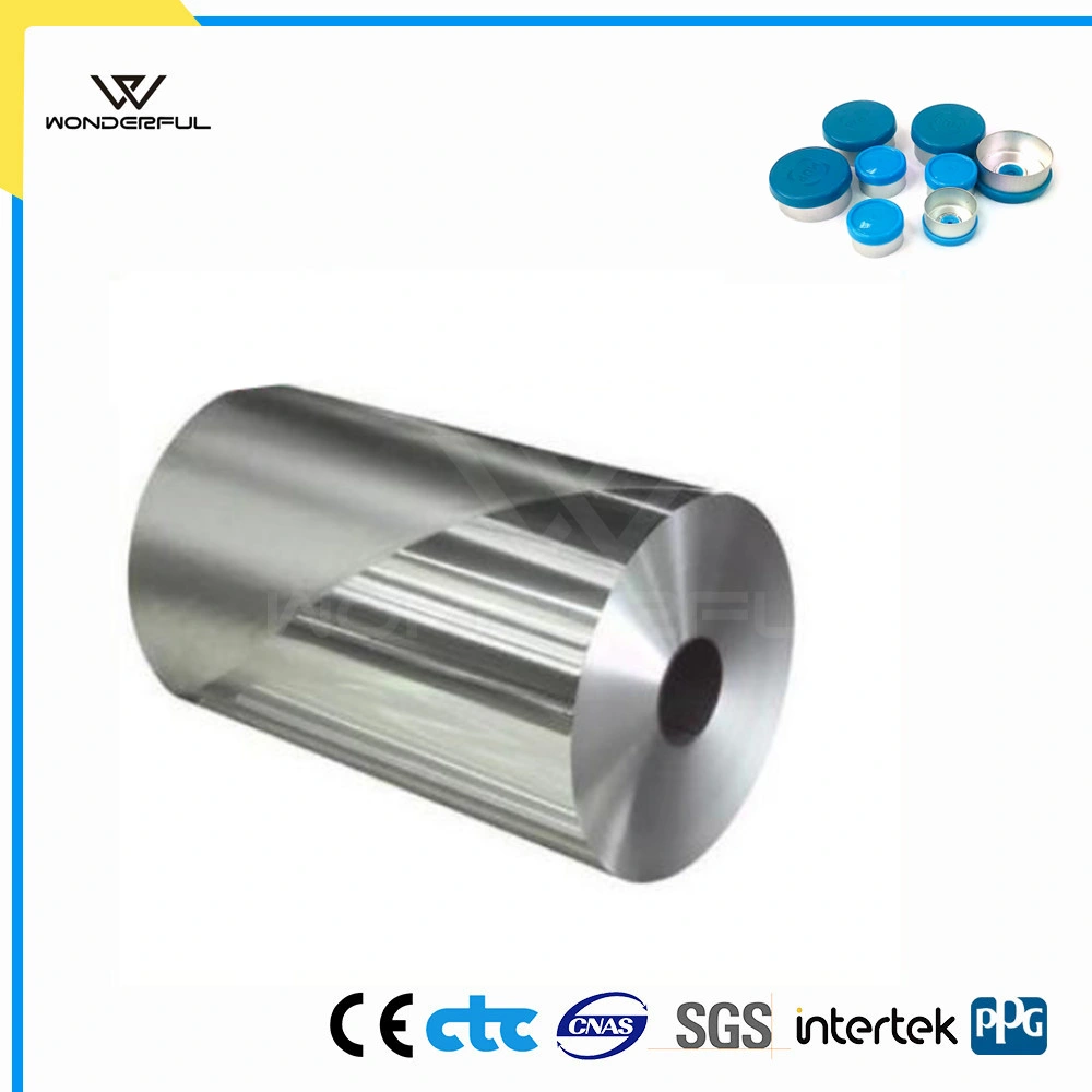 Aluminum Foil/Coil/Sheet for 8011 Aluminum Caps with Hole Sealing for Tubular/Molded Glass Vials