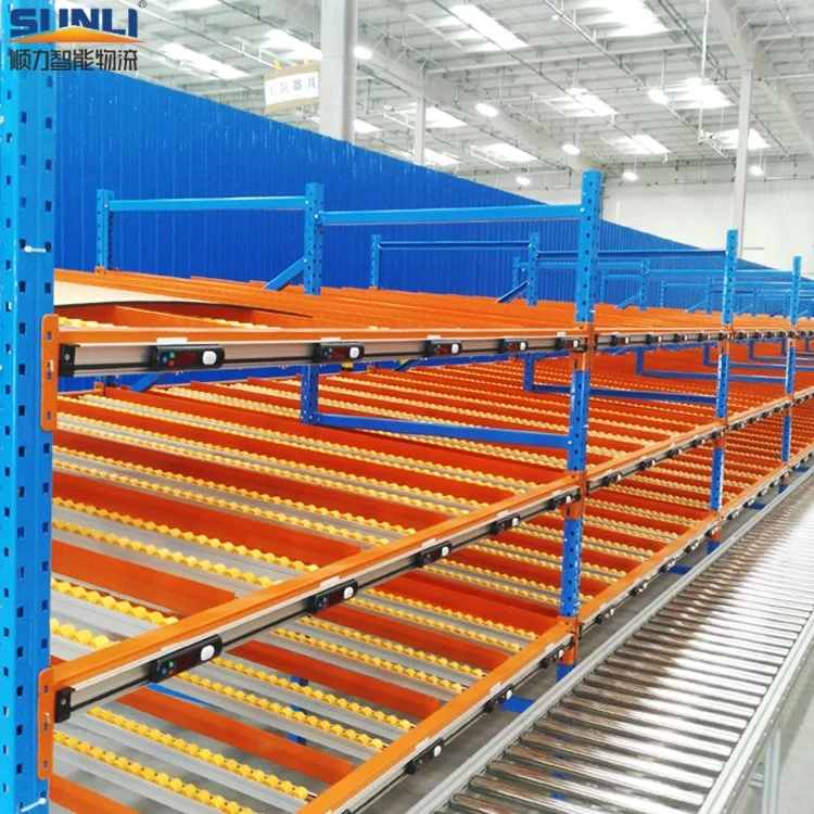 Warehouse Gravity Slide Shelving Rack