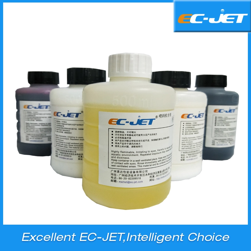 Yellow Colour High quality/High cost performance  Compatible Consumable Ink Solvent for Videojet Domino Linx Markem Imaje Hitachit Printer (EC1039)