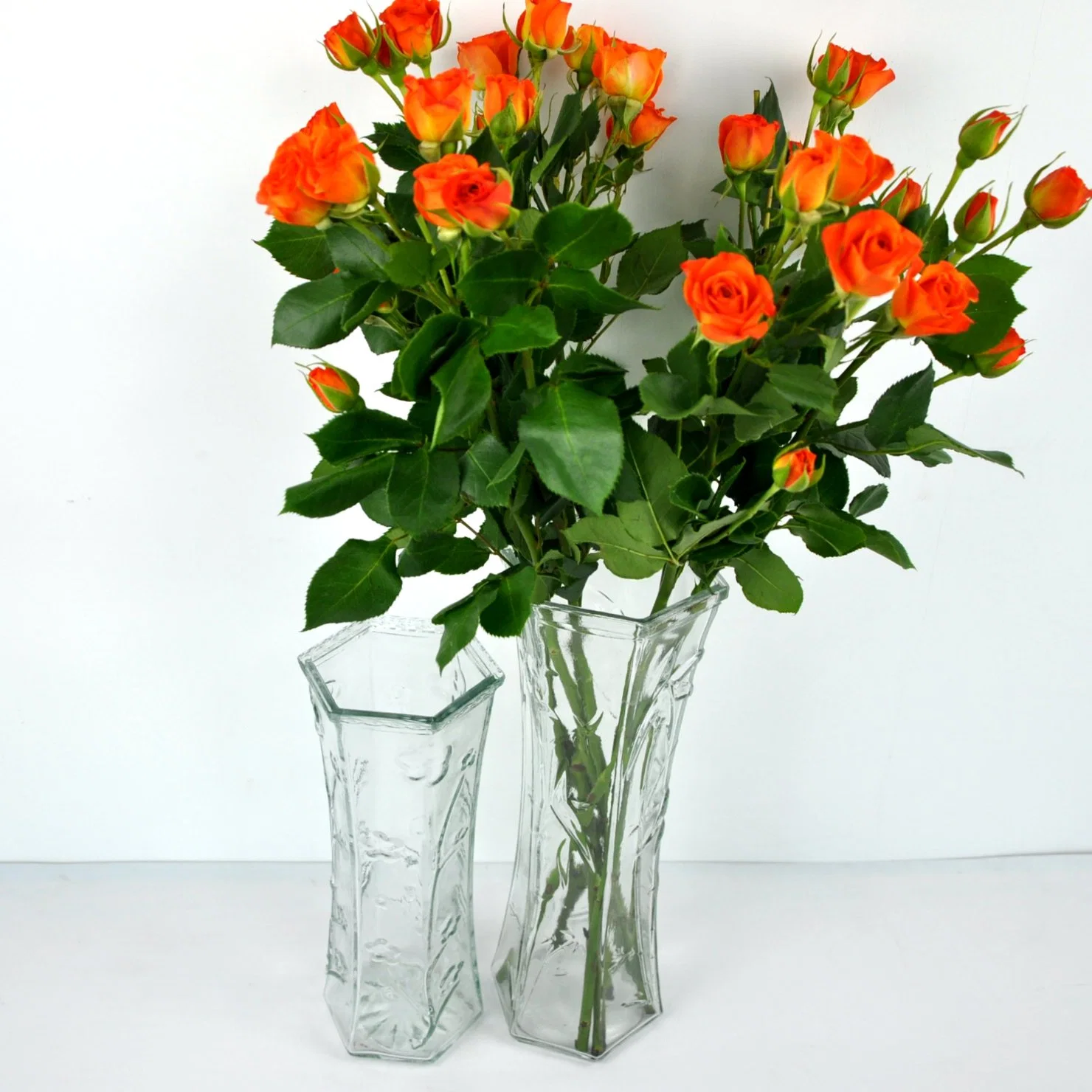 Transparent Glass Vase for Wedding Decoration