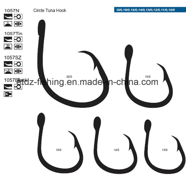 Jigging Karruy Hooks Budal Carp Circle Hooks de pesca de mar