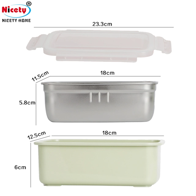 Microwave Square Non-Disposable Lunch Takeaway PP Plastic Food Box with Lid