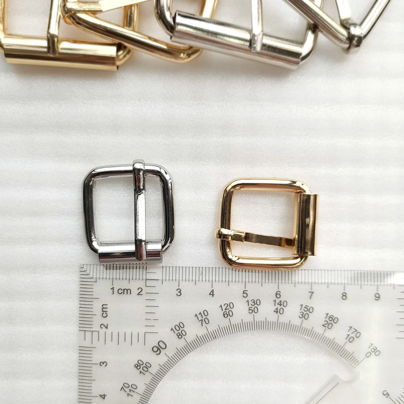 Gold Nickel Metal Pin Buckle Square Belt Buckles Decoration