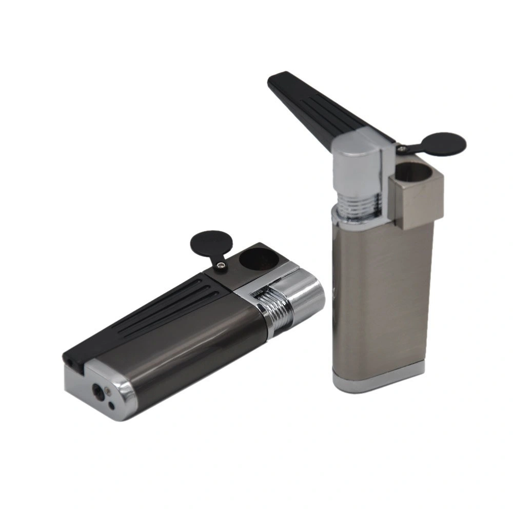 2-in-1 Metal Lighter Pipe Foldable Lighter Pipe Open Flame Multifunction