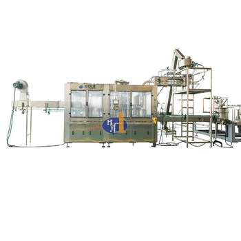 CSD/Bebidas Bebidas Carbonatadas e linha de produção/planta/vaso monobloco de enchimento de lavar roupa máquina de nivelamento