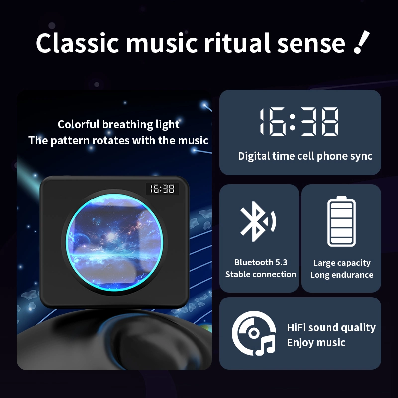 نظام صوت ساعة المنبّه المخصص لسماعة M19 Vinyl Record Bluetooth®