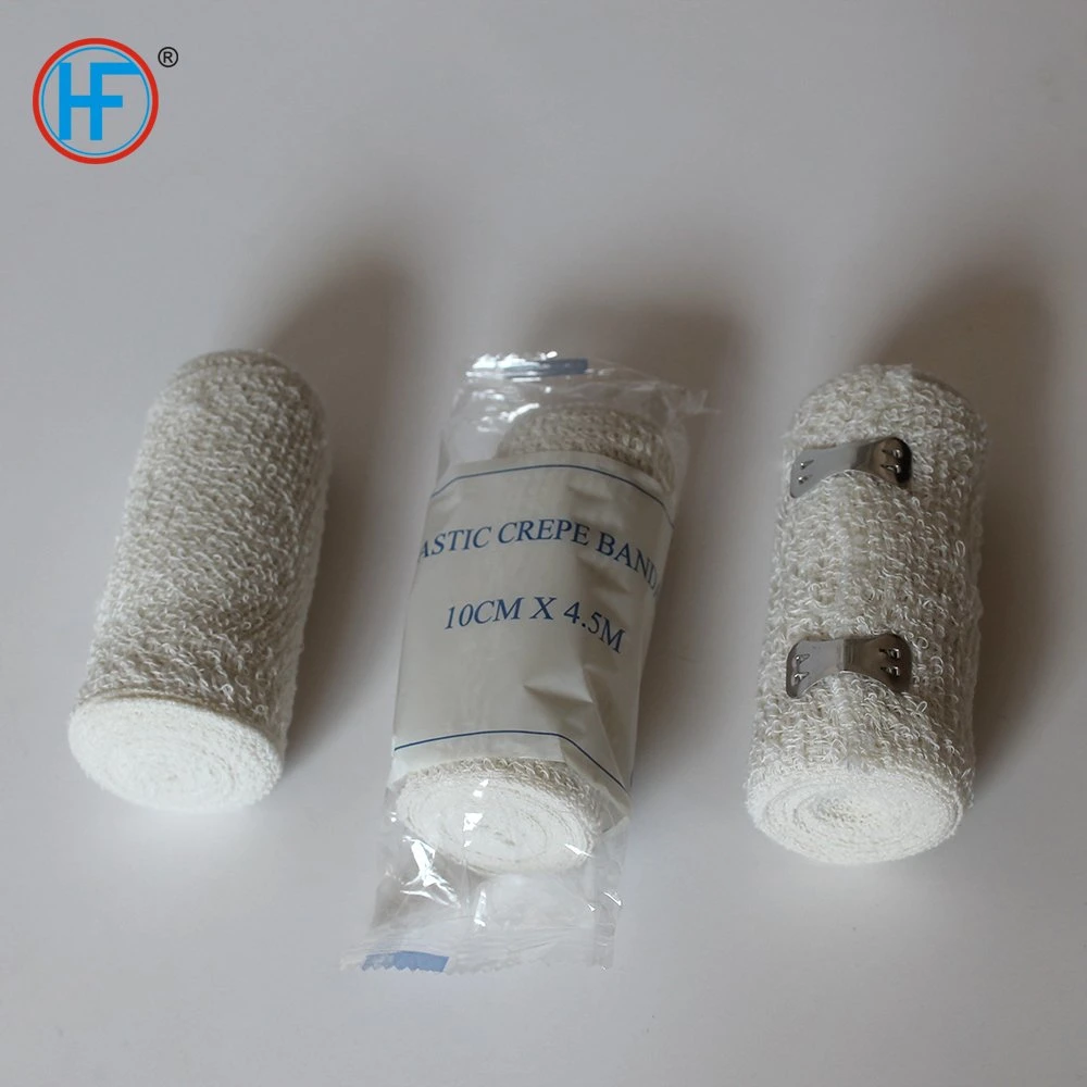 Hospital Supply jetables spandex de coton naturel crêpe Bandage élastique