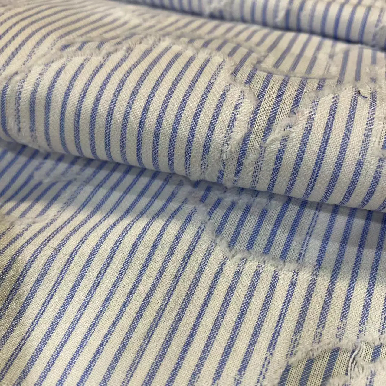 Super nouveau commerce de gros de la CVC 80/2 polyester coton 76/24+T/C 45/2x40 tissé Jacquard qualité popeline pour chemise et uniforme