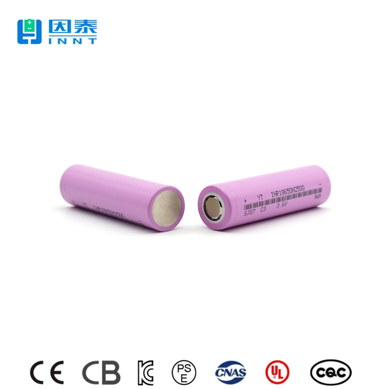 18650 Rechargeable Battery Lithium Cell Li-ion 2500mAh 3.6V High Capacity for Golf Carts