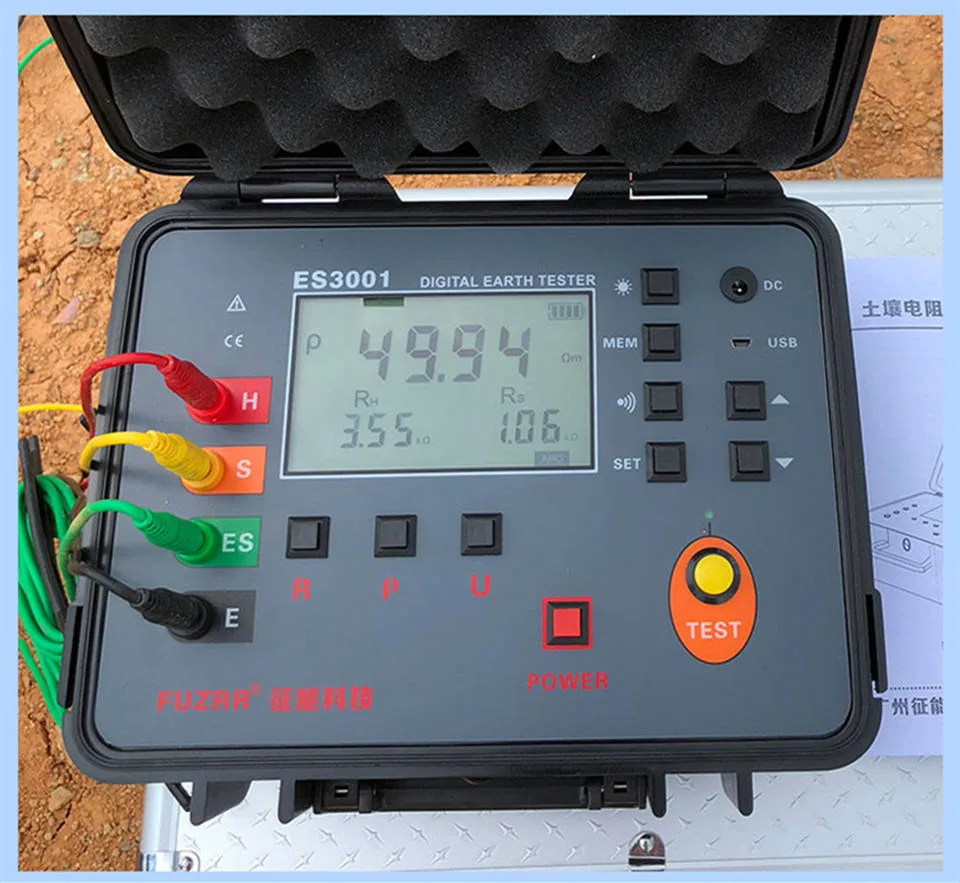 0.01-30K ohmios tierra Medidor Digital de Alta Precisión La resistencia de tierra medidor Tester Comprobador de resistividad del suelo