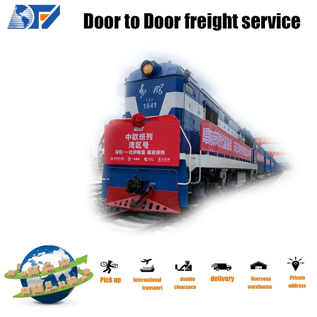 Railway Transportation From China to Austria Europe Amazon Fba Door to Door by Train