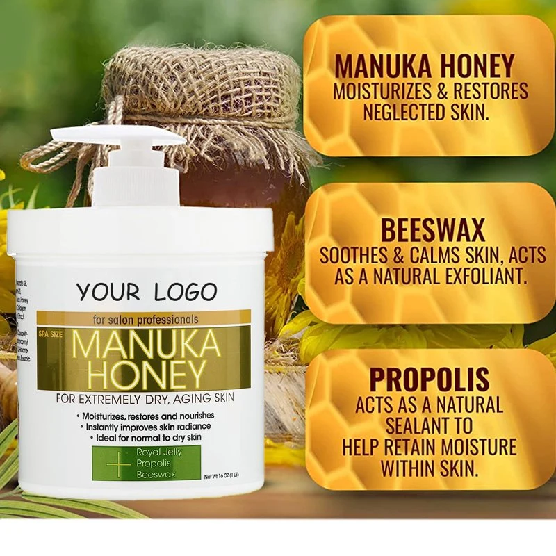 Professional Men Skincare Manuka Honey Cream for Face & Body Butter Lotion Wrinkle Removal Anti-Allergy Moisturizing