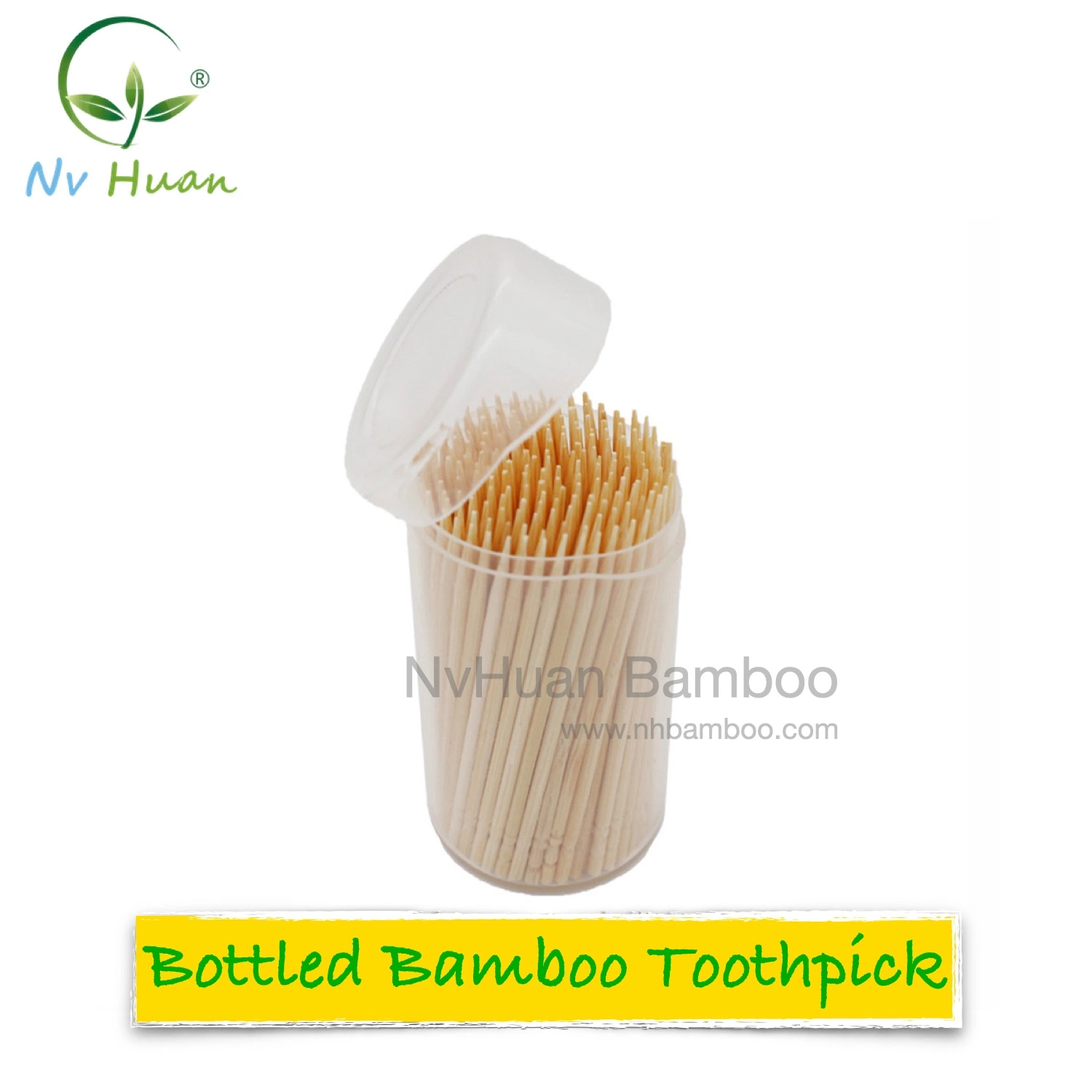 Bamboo Toothpick Individual Plastic Sleeve Toothpick