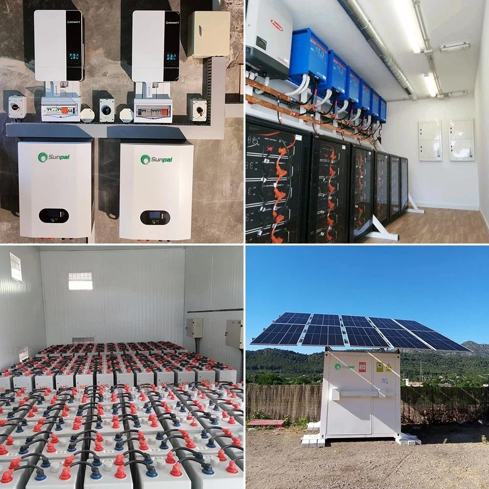 Completado 30kW 50kW 80kW 100kw 150kW sistema de Energía Solar Híbrido Juego con batería de litio