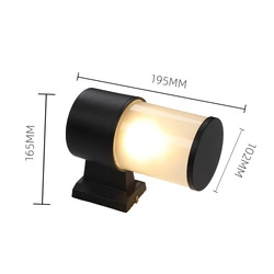 Hotel Home Exterior Waterproof Black Garden Light Fixture E27 LED Wall Lamps Black Wall Sconce LED Outdoor Wall Light