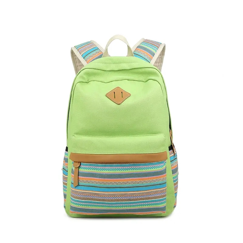 Girls Canvas School Backpack Bag Casual Bookbag Cute Kids Teen Girl Rucksack