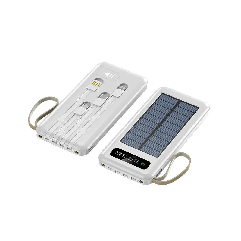 Dual USB 20000mAh Wasserdichtes drahtloses Power Bank Solar-Mobiltelefon Ladegerät