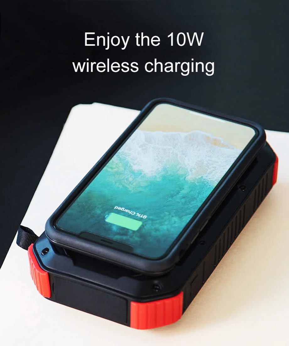 Solar Charger Power Bank Fast Charging - 30000mAh Portable Solar Phone Battery Panel Charger