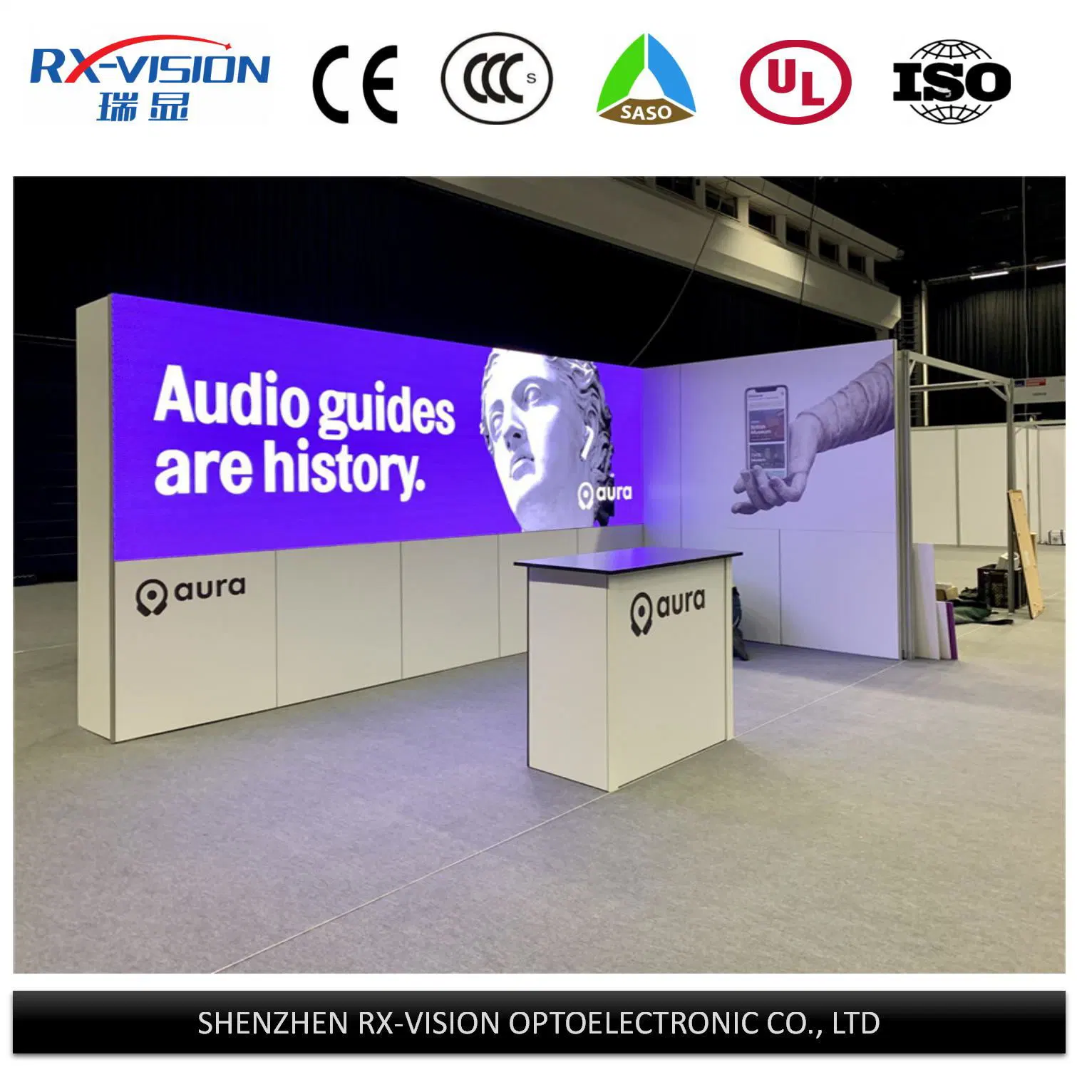 High Definition P3,91 Indoor Werbung LED Display Panel LED Videowand-Display