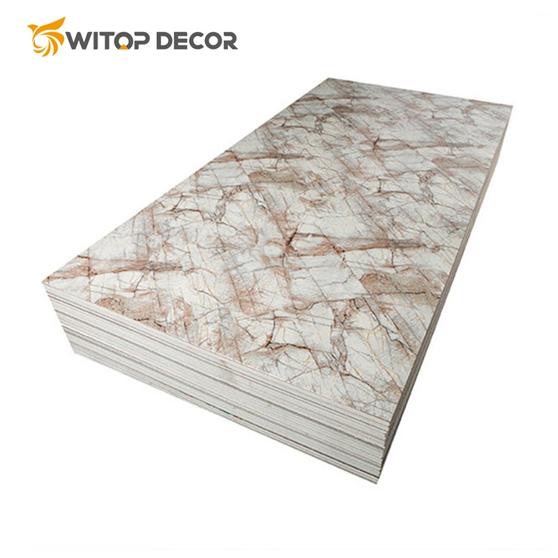 1220*2440*2mm3mm4mm5mm Marble Textured and Wooden Design PVC Sheet