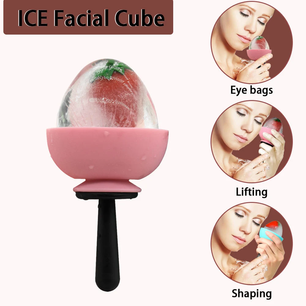 Vente en gros Santé qualité alimentaire silicone Ice Stick face glace moule givrage Outil rouleau réutilisable de glace pour le visage