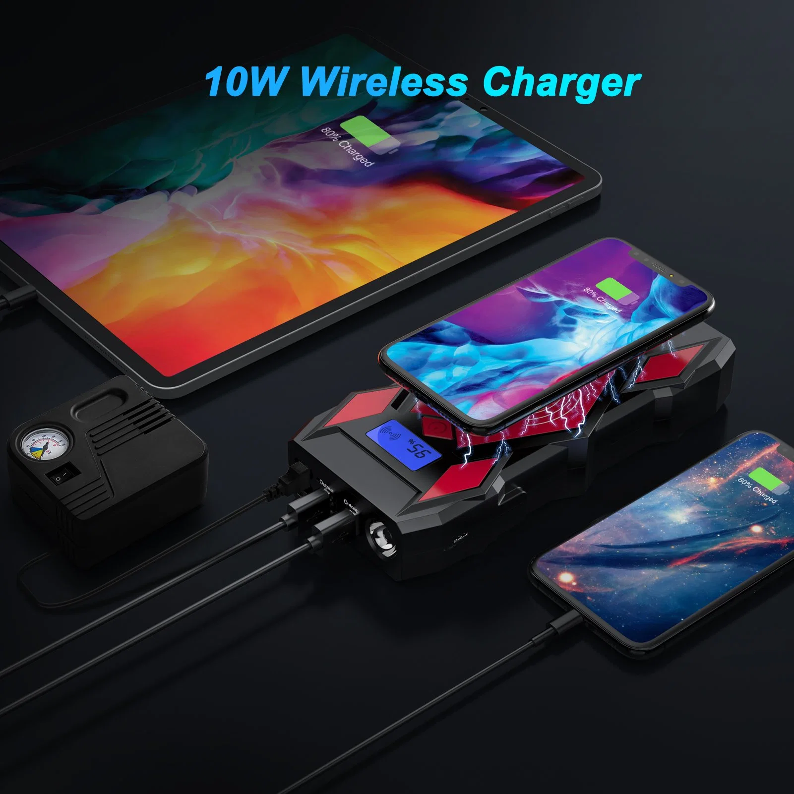 Edsun Wireless Charger Power Bank Battery Booster