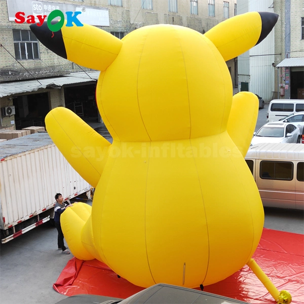 Giant 10m Custom Charakter Cute Aufblasbare Pikachu Modell Giant Custom Aufblasbare Werbung Design Cartoon Tier Maskottchen Modell für Outdoor-Veranstaltungen