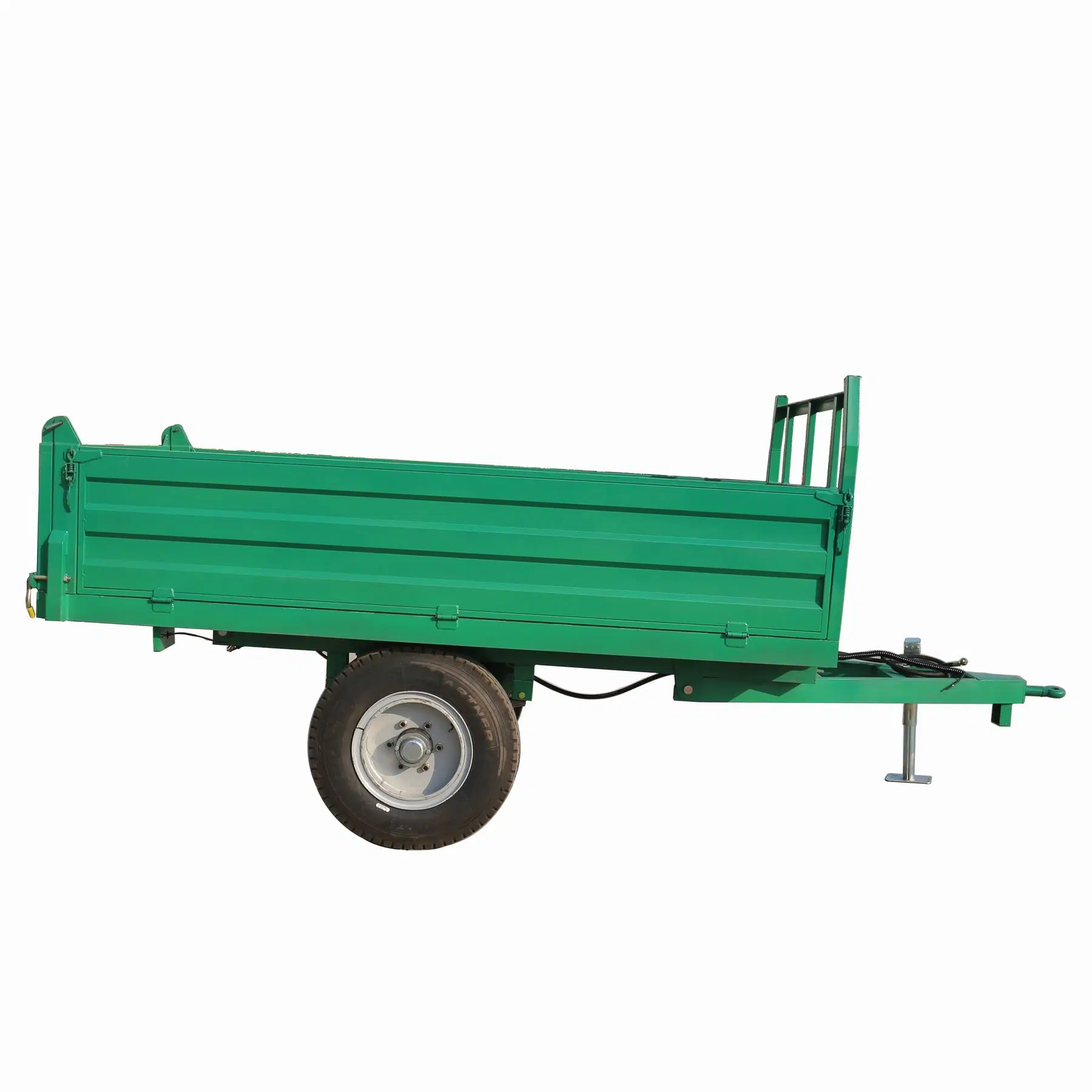 CPM Fabricant de camion de voyage châssis cargo autre bateau en aluminium 2 Prix des remorques de tracteur à benne basculante hydraulique pour jardin de grains par essieu