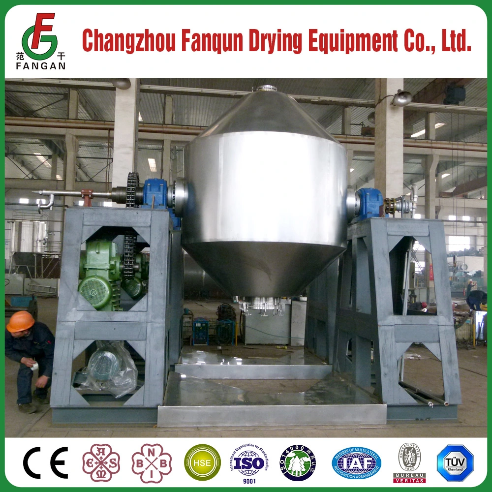 Ce ISO ASME Certificated Vacuum Cone Dryer for Pharmaceutical, Chemicals Guanules, and Food Product From Top Chinese Manufacturer, GMP Dryer