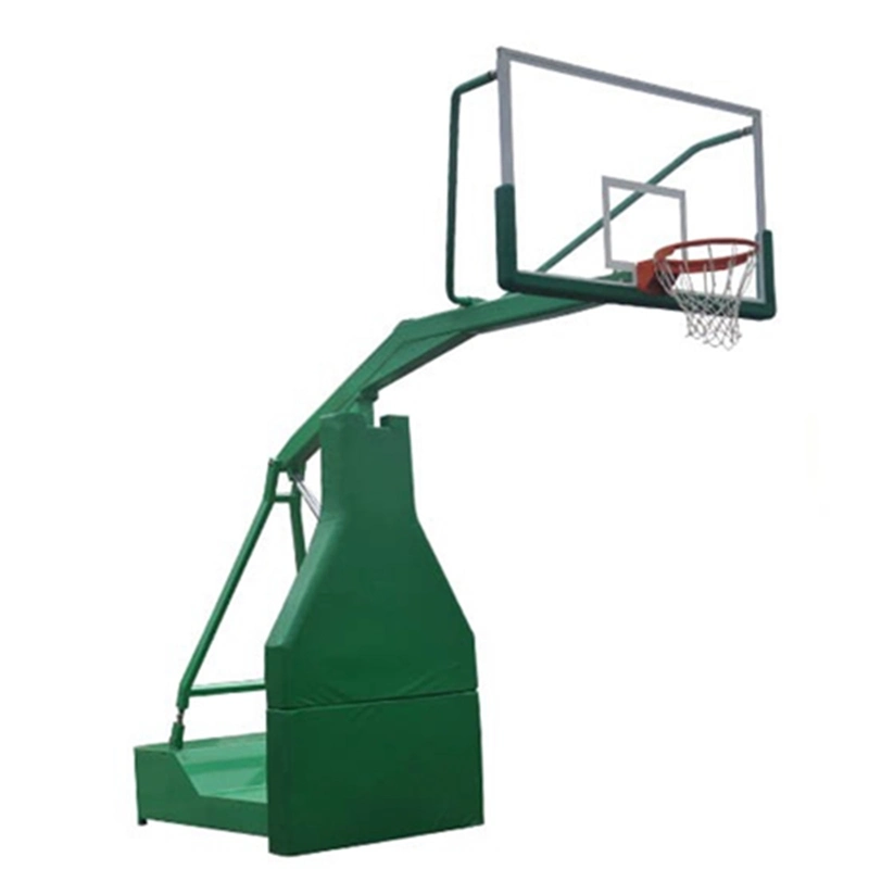 Portable Basketball Systems Electric Hydraulic Fold Electric Walk Basketball Hoop for Basketball Base