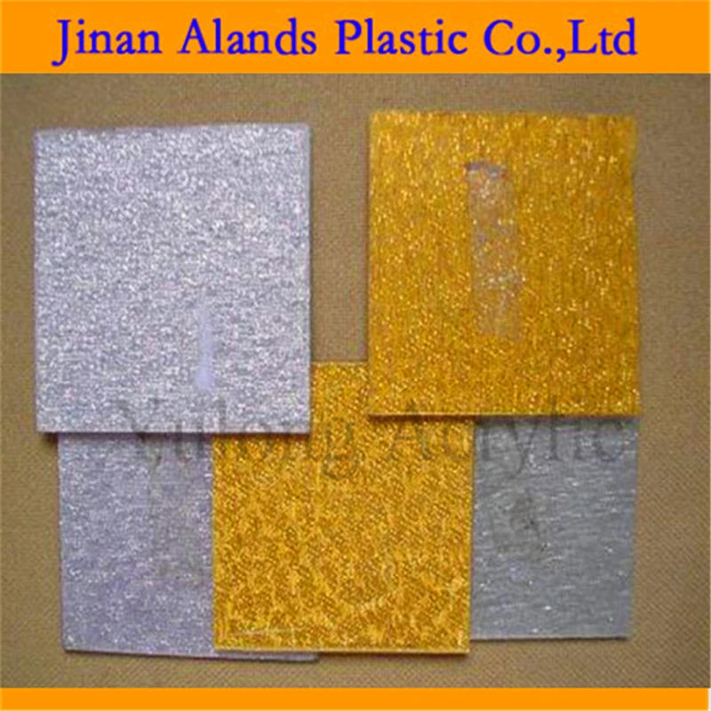 2.6mm 2.8mm 3mm Silver and Gold Fabric Cloth Acrylic Sheet