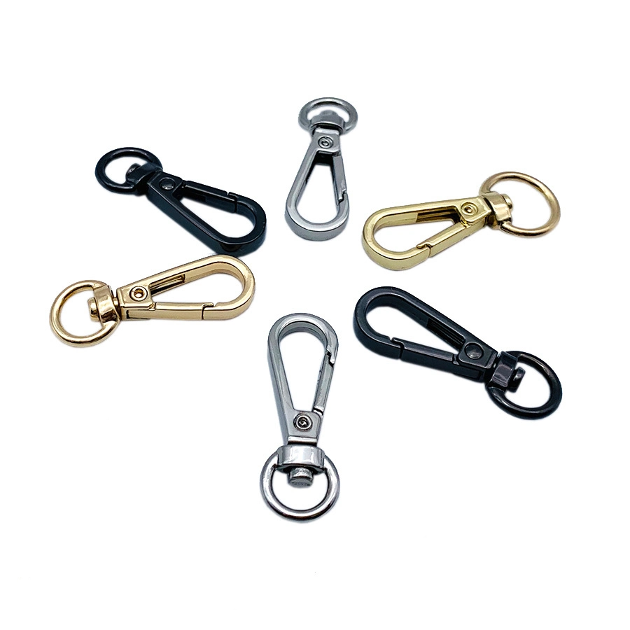 Alloy Bag Buckle Swivel Lobster Clasp Snap Hook Key Chain Ring Hardware Handbag Strap Hook Buckle
