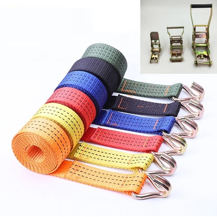 5 Ton 9m 10m Cam Buckle Cargo Lashing Straps Ratchet Tie Down with CE