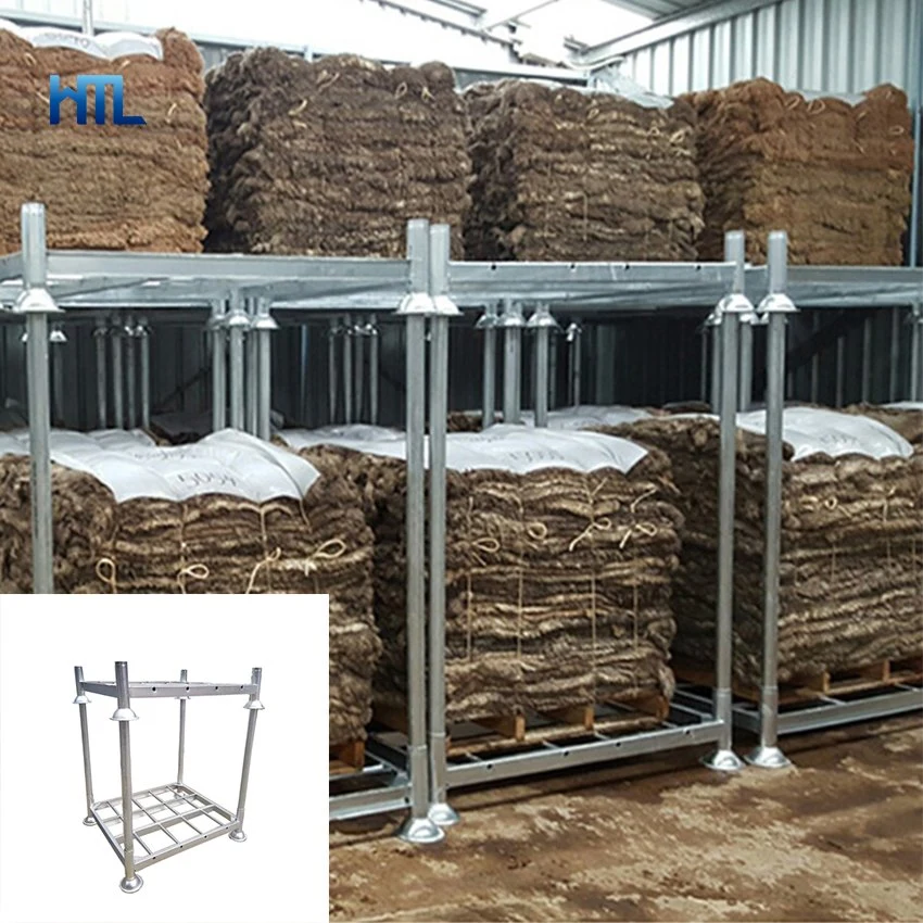 Galvanized Steel Warehouse Industrial Stacking Pallet Metal Converter