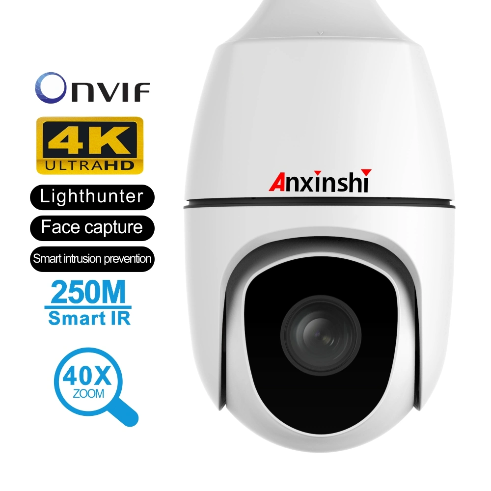 8MP 250m de distance infrarouge Lighthunter 40X IR caméra dôme mobile de réseau