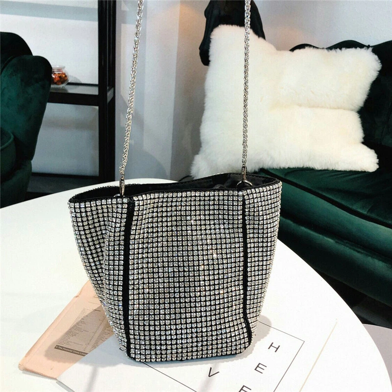 Leb1277 Designer Tote Crystal Handbags Famous Brands Ladies Fancy Full Diamond Fashion Handbag Glitter Women Sparkle Shoulder Bags