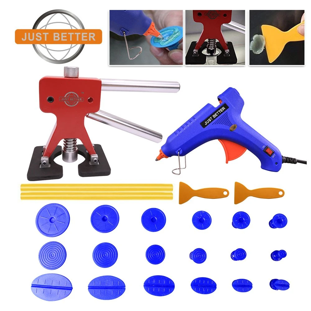 Juego de herramientas de reparación y extracción de la Dent. Del coche - Dent. Del mini elevador Pestañas del extractor barras de pegamento caliente
