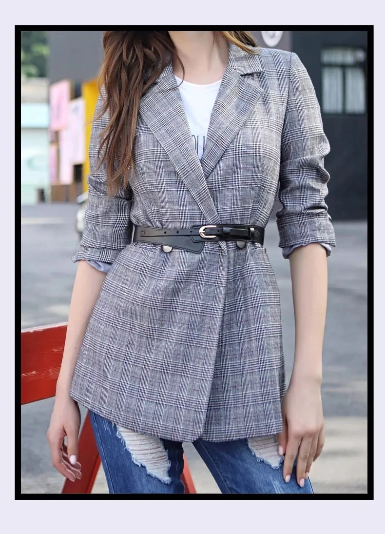 Woman Coat Suit Sweater Belt Decoration PU Leather Material with Metal Buckle New Design Fashion Wholesale/Supplier Belt Bl-3001