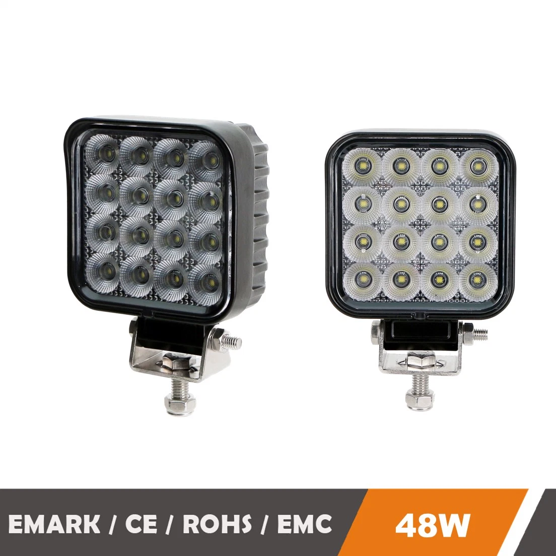 48W 3,3" Emark batteriebetriebene LED-Arbeitsscheinwerfer mit Wasserdicht Für schwere Maschinen