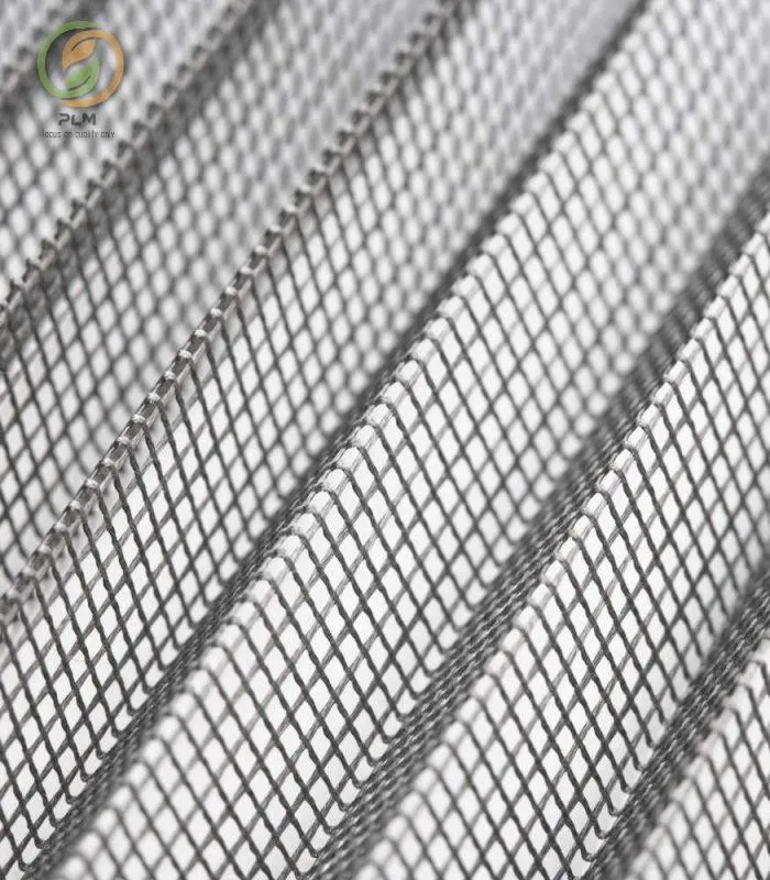 European Standard Fibra de vidrio/poliéster Plisse Plised Insect Screen Netting