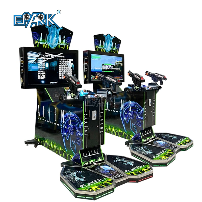 42" Aliens Extermination with Pedal Entertainment Shooting Games Arcade Video Machine