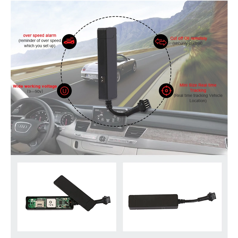 Voiture suivi GPS du véhicule avec le CAC cut-off de détection de la fonction moteur mini GPS tracker