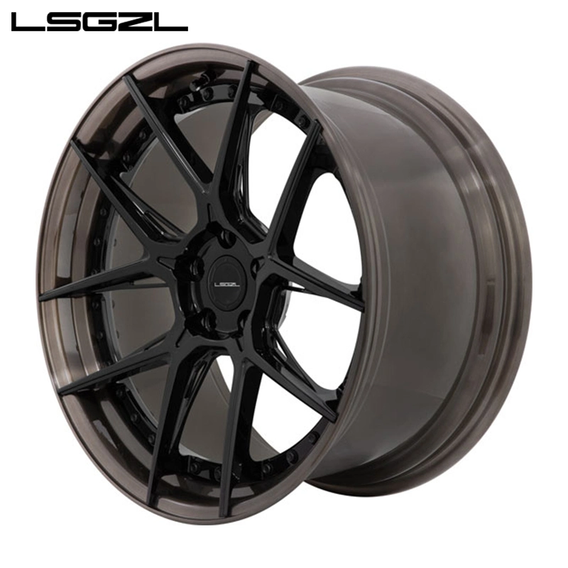 Custom Forged 2 Piece Wheels Car Wheels Aluminum Alloy Rims for Mercedes Benz VW 5X114.3 Replica Rines