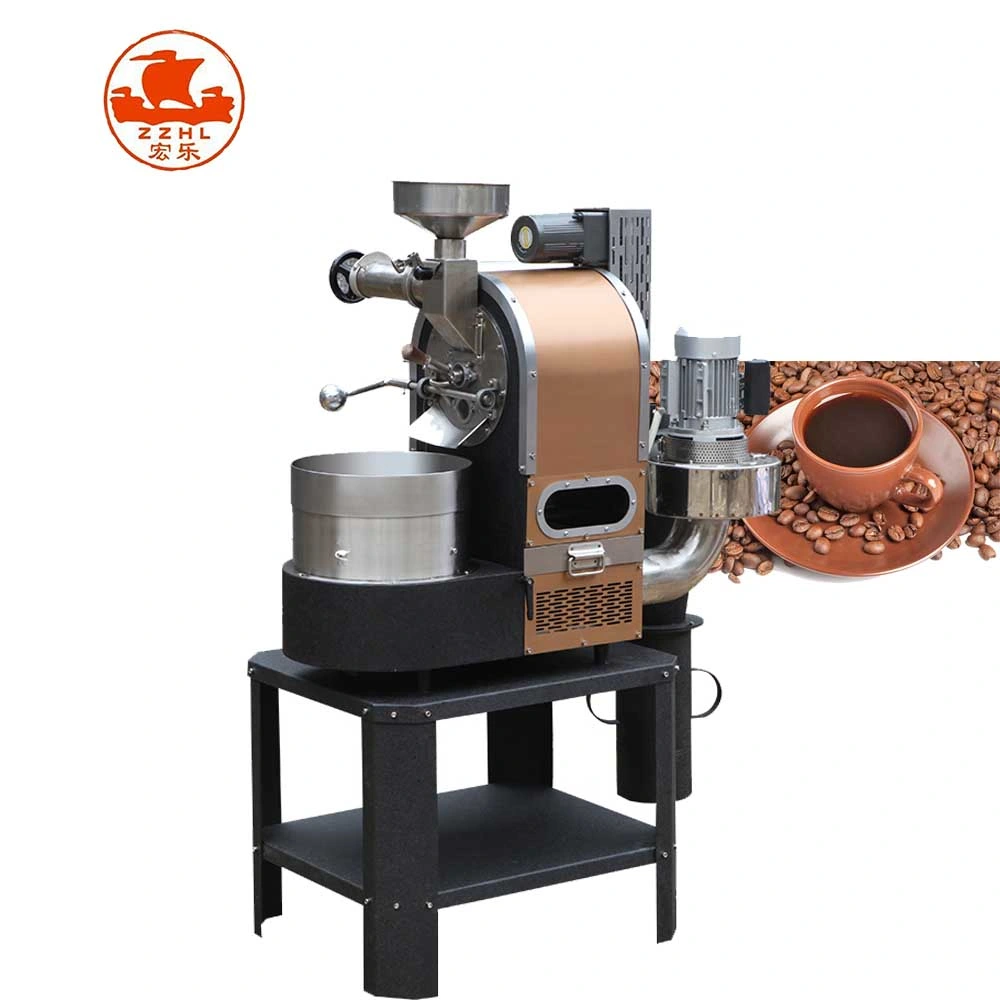 New Hongle 220V Wooden Case Henan Roasting Machine Cocoa Bean Processing Coffee Roaster