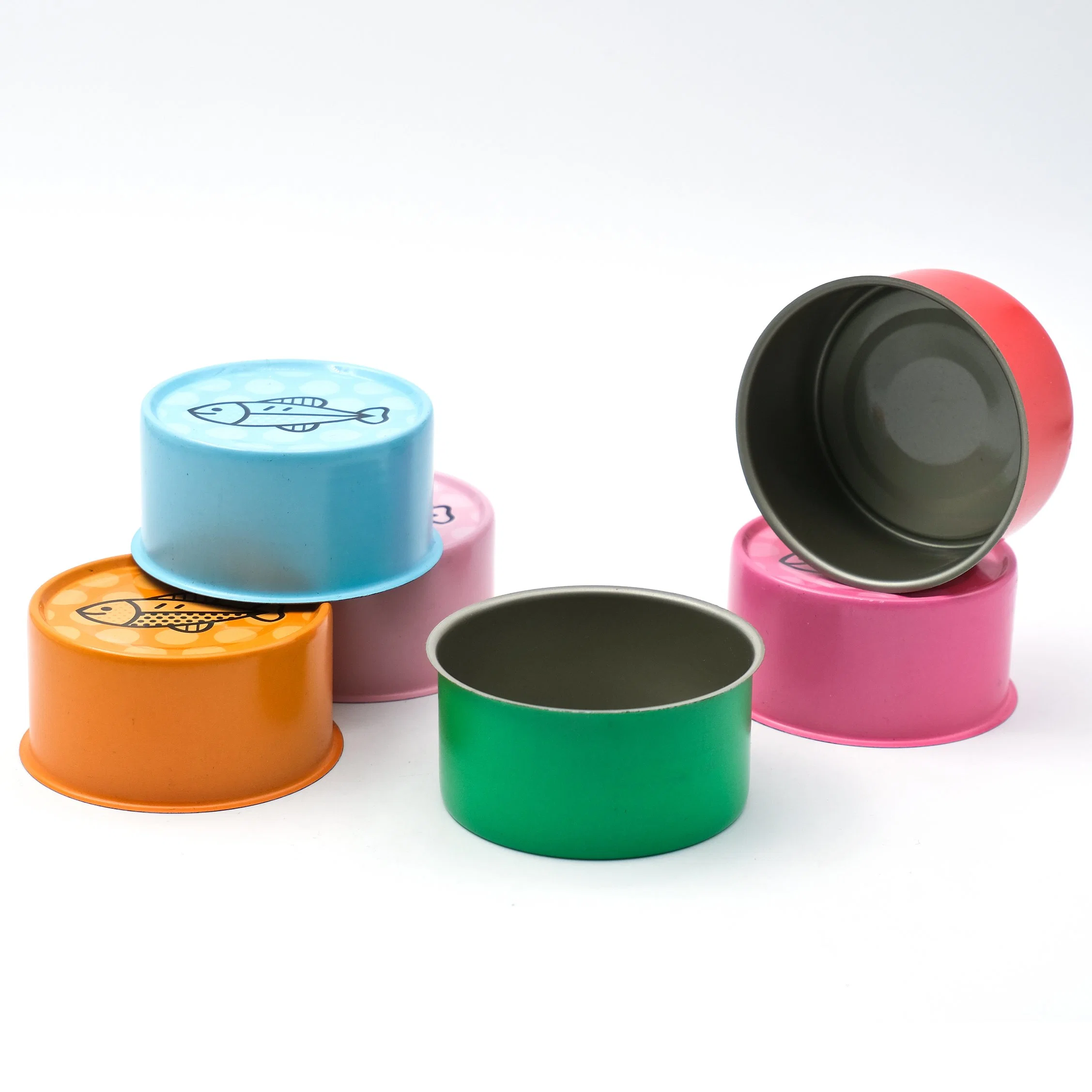 634# in Stock Empty Tinplate Custom Tuna Caviar Can with Lid for Food Canning with Color Printing