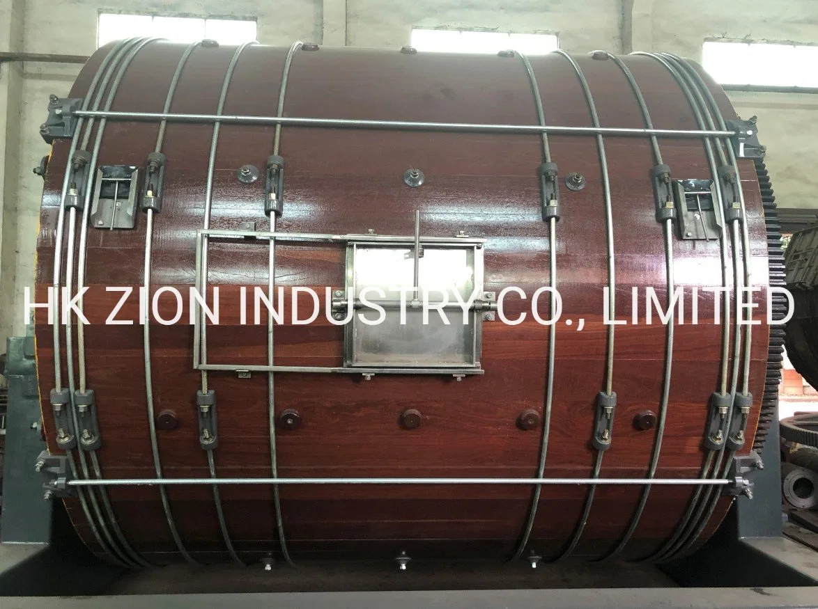 Tannery Soaking Liming Tanning Wooden Drum for Leather Factory, Leather Tanning Drums